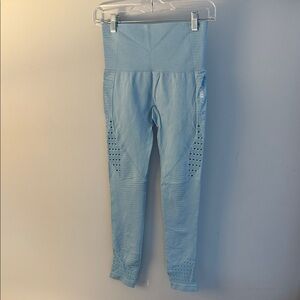 Gymshark Powder Blue High-Rise Ankle Seamless Leggings